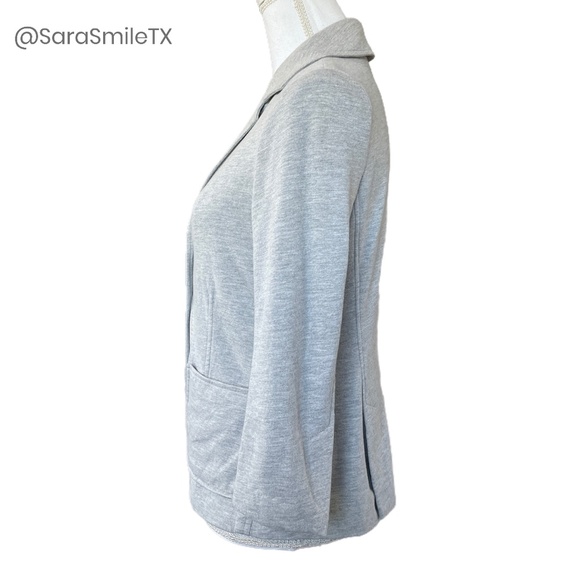 HAUTE HIPPIE Gray Casual Sweatshirt Blazer - Picture 4 of 10